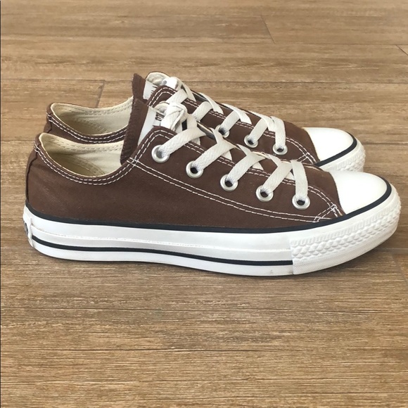 Converse Shoes | Chocolate Brown All Star Low Top Converse Sneakers | Poshmark